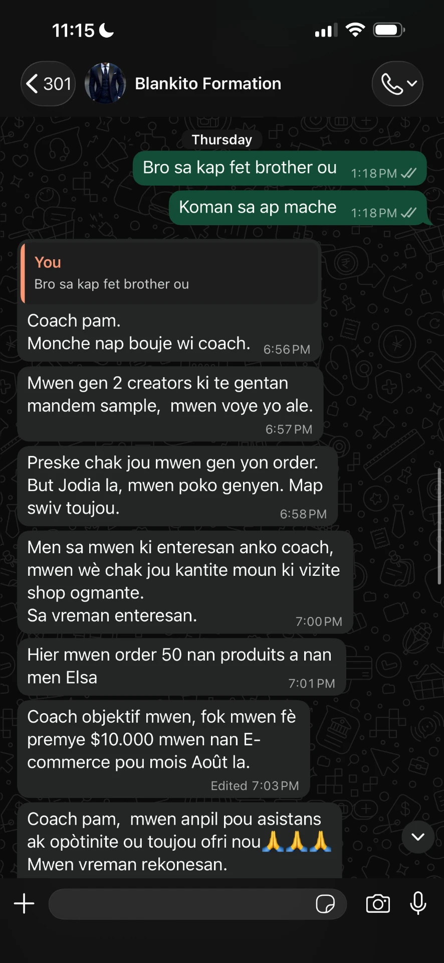 Objektif: premye $10,000 nan E-commerce